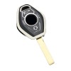 Husa Cheie Bmw E46, E39, 3 Butoane, Stil Diamant, Tpu, Negru cu contur silver