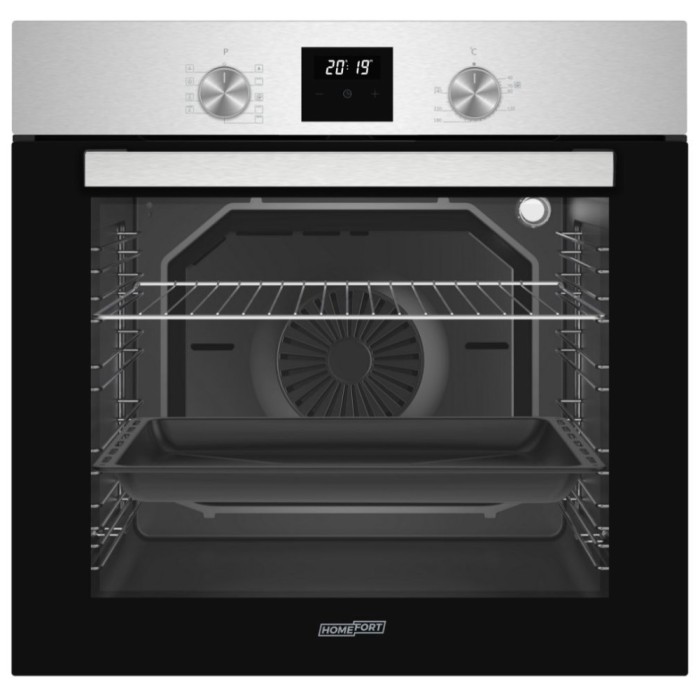 Cuptor &icirc;ncorporat HOMEFORT HSB64DGX cu 9 funcții, 80 L, curățare cu abur