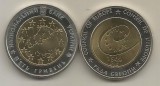 UCRAINA 5 HRIVNE 2009 BIMETAL , CONSILIUL EUROPEI , UNC in capsula, Europa, Cupru-Nichel