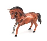 Calut de Colectie din Metal Jucarie Mecanica cu Cheita Stil Retro Vintage