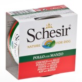 Cumpara ieftin Schesir Dog Chicken with Beef, conserva, 150 g