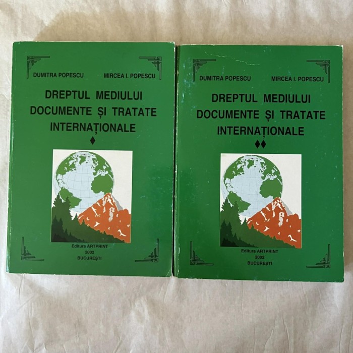 Dumitra Popescu - Dreptul mediului - Documente si tratate internationale - 3 Vol. - Vezi Poze
