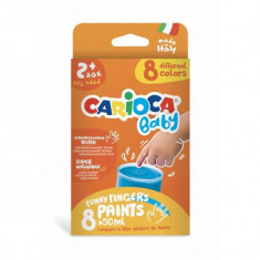 Acuarele Carioca Baby Finger Paint, 8 borcane x 50ml - ***