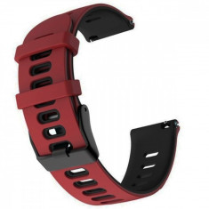 Curea silicon compatibila Huawei Watch GT 3 46mm, VD Very Dream®, Telescoape QR, 22mm, Salmon Red