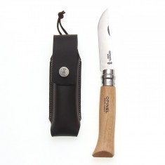 Set Cutit &amp;amp; Teaca Opinel Nr 08 Inox Fag 001089 foto