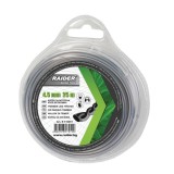 Fir rasucit pentru trimmer 4.5 mm x 25 m, rezistent si silentios