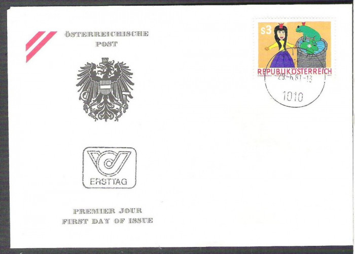 Austria &Ouml;sterreich 1981 Kindermarke FDC K.156