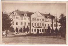 AMS - ILUSTRATA 1341, BOTOSANI - SCOALA MEDIE BAIETI, ANUL 1956, cu perforari foto