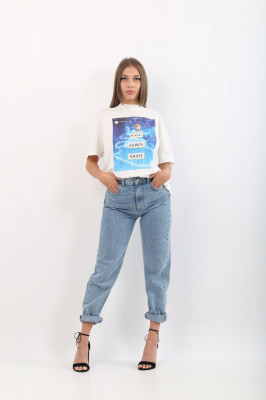 Blugi Disney Mickey Mouse Pull&amp;amp;Bear foto