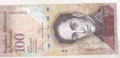 bnk bn Venezuela 100 bolivares 2012 circulata foto