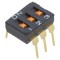 Comutator DIP-SWITCH 3 secțiuni ON-OFF