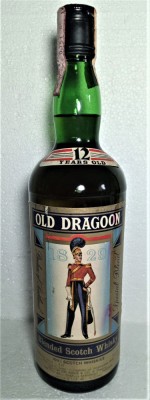 WHISKY, OLD DRAGON, 12 -YO IMPORTED BENVENUTI ITALY cl 75 gr 43 ANII 60 foto