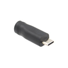 Adaptor alimentare DC mama 5.5x2.1 mm la USB Type-C tata, 5V, pentru telefoane si dispozitive USB-C (USB-C-5.5x2.1)