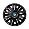 Set 4 capace roti Negre Cu Inel Cromat Royal R15 Compatibil Cu BMW, Autohelix MSA