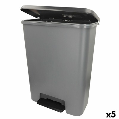 Pubelă Curver Gri &amp;icirc;nchis Plastic 50 L (5 Unități) foto
