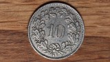 Elvetia - moneda de colectie - 10 rappen 1947 B - impecabila !