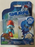 Set 2 figurine Papa Smurf and Smurfwillow