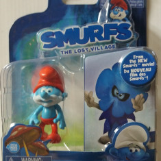 Set 2 figurine Papa Smurf and Smurfwillow