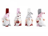 Cumpara ieftin Set 6 decoratiuni Mos Craciun cu clips 2.5x4.5 cm
