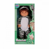 Papusa Bebelou in costum de zebra, Dollz n More, 40 cm