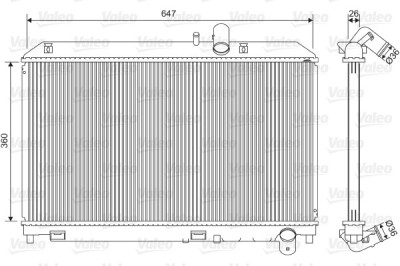 VALEO 701561 Radiator, racire motor foto