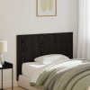 Tablie Pat Stejar Negru 120x1.5x80 cm vidaXL Lemn Compozit Tăblie Modernă Dormitor