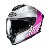 Casca integrala HJC C71 Morix MC8 alb / roz