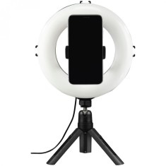 Lampa circulara Hama SpotLight 80, Ring Light 21cm, Mini-Trepied foto