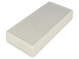 Carcasă HAMMOND 1593 cu panou și clapetă pentru baterii, ABS, neagră, 66x140x28mm