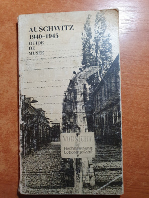 auschwitz 1940-1945 - ghidul muzeului din anul 1972 - contine harta foto