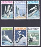 DB1 Cosmos Naveta Spatiala 1978 Grenada 6 v. MNH, Nestampilat