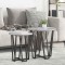 vidaXL Set măsuțe laterale 2 pcs Gri sonoma și Negru 50 x 50 x 50.5 cm 869723