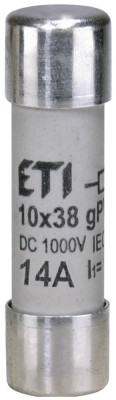 Siguranta fuzibila voltaica 14A CH10X38 gPV 1000V Eti 002625079 foto