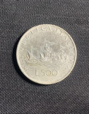 Moneda argint Italia 500 lire 1960, Europa