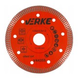 Disc diamantat pentru placi ceramice, gresie, piatra naturala, 125 x 1.2 mm, Verke