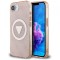 Husa MagSafe pentru Apple iPhone 16e, Guess, IML Glitter 4G Circle Triangle, Roz