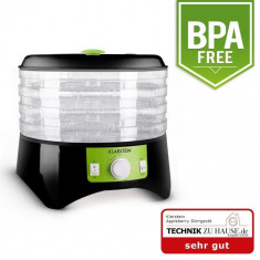 Klarstein Klarstein Apple a Berry dehydrator dehydrator uscator 400W 4 etaje negru-verde foto