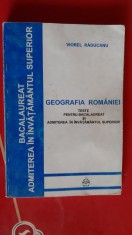 Geografia Romaniei Teste pentru bacalaureat si admitere in invatamantul superior