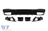 Difuzor tip GLS63 potrivit pentru bara spate A Design pe Mercedes GLS X167 dupa 2019 -oo--oo-, cu garnitura neagra Performance AutoTuning