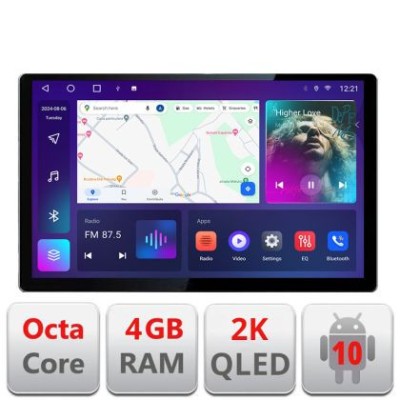 Navigatie dedicata VW Polo 2014- N-655 Edonav ecran 13&amp;quot; 2K 8 si 128 Android Waze USB Navigatie 4G 360 Toslink Youtube Radio KIT-65 CarStore Technology foto