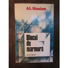 BLOCUL DE MARMURA -AL.SIMION ( DEDICATIE , AUTOGRAF )