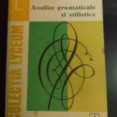 Analize Gramaticale Si Stilistice - Aurel Nicolescu ,546463