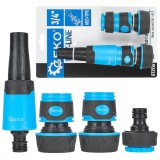 Set conectori pentru furtun Sky-Line 3 / 4&quot;, 4 bucati, Geko G72926