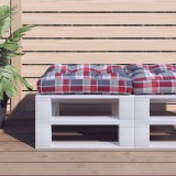 Cumpara ieftin Perne de paleți, roșu carouri, material textil