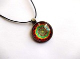 colier sticla cu mandala 38202