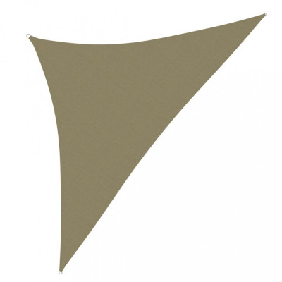 Parasolar, bej, 4x4x5,8 m, tesatura oxford, triunghiular GartenMobel Dekor foto