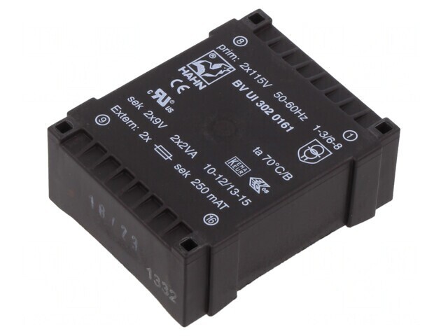 Transformator &icirc;ncapsulat 4VA 115V 9V 222mA PCB