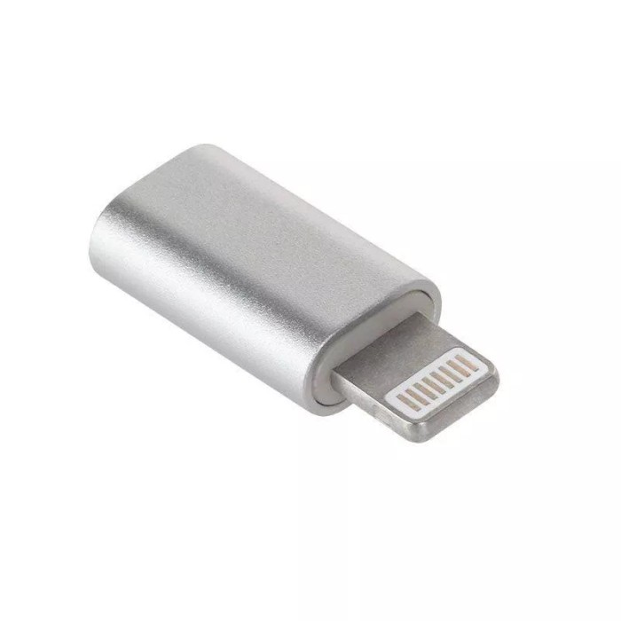 Adaptor micro USB - lightning alb M-LIFE
