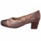 Pantofi dama, din piele naturala, marca Alpina, 87282-12, auriu 36