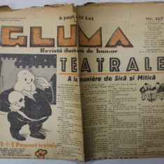 GLUMA , REVISTA ILUSTRATA DE HUMOR , ANUL III , NR.117 , 4 OCTOMBRIE , 1942